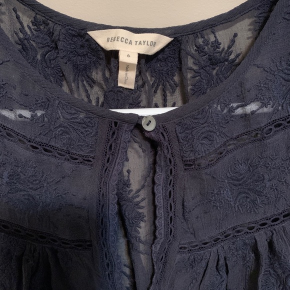 Rebecca Taylor Silk Sleeveless Blouse, size 6 - Picture 2 of 8